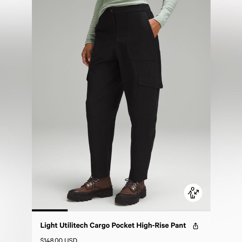 Lululemon High Rise Cargo Pants
